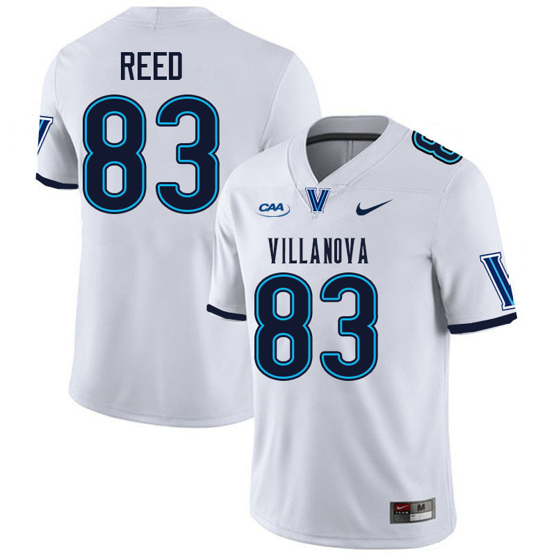 Villanova Wildcats #83 Braden Reed College Football Jerseys Stitched-White
